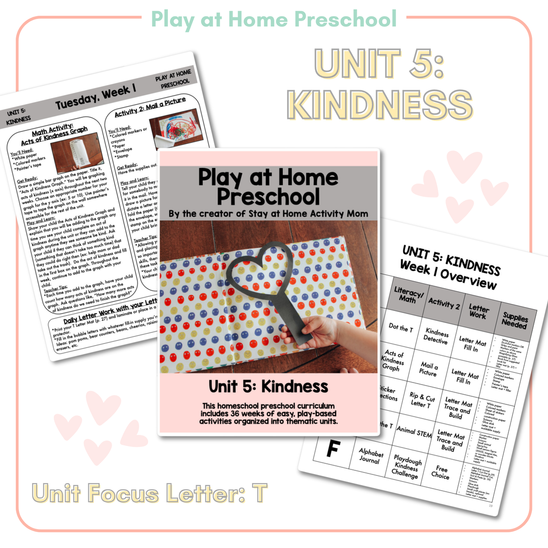 Kindness - Unit 5: Play at Home Preschool