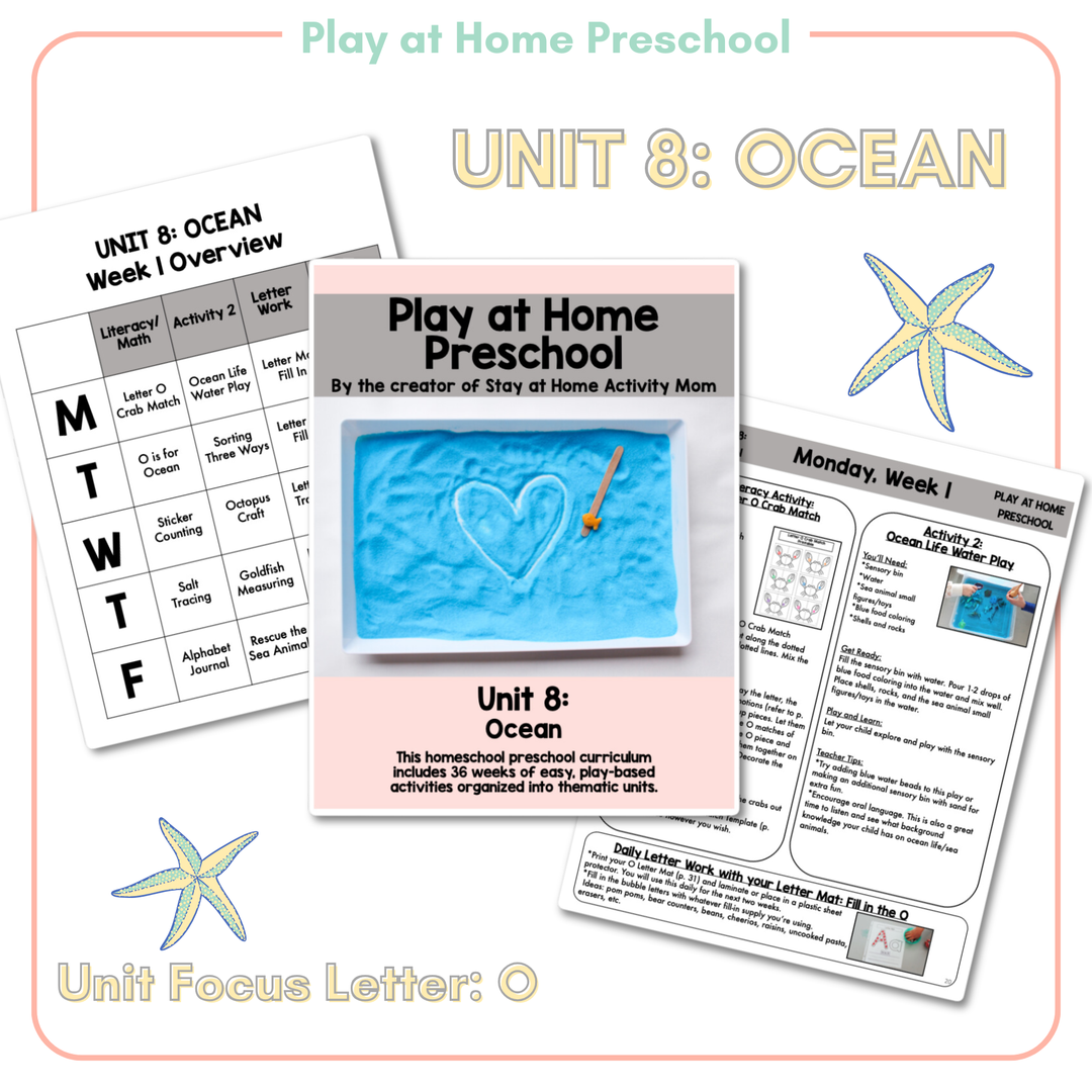 Ocean - Unit 8: Play at Home Preschool