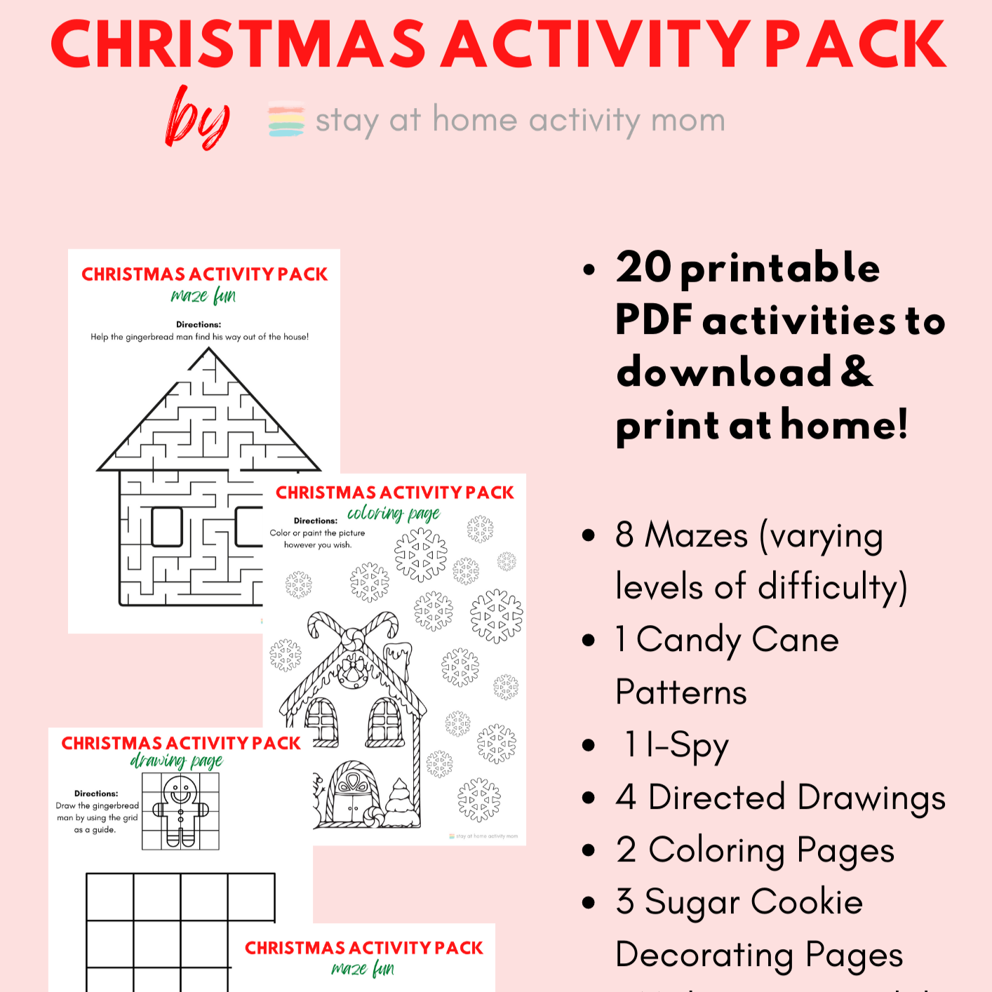 christmas-activity-pack-stay-at-home-activity-mom for Free Printable Christmas Activity Pack Christmas Activity Pack – Stay at Home Activity Mom for Free Printable Christmas Activity Pack
