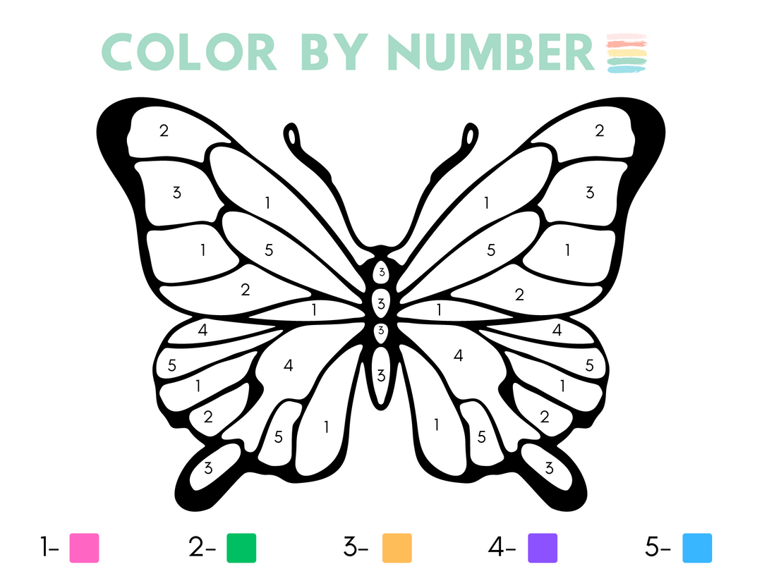 Spring Color by Number Freebies for Kids