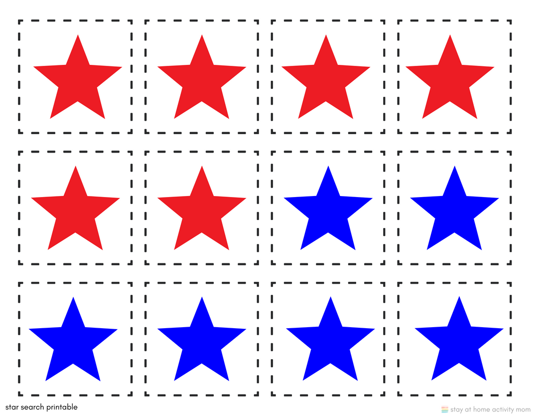 Star Search Color Sorting Activity