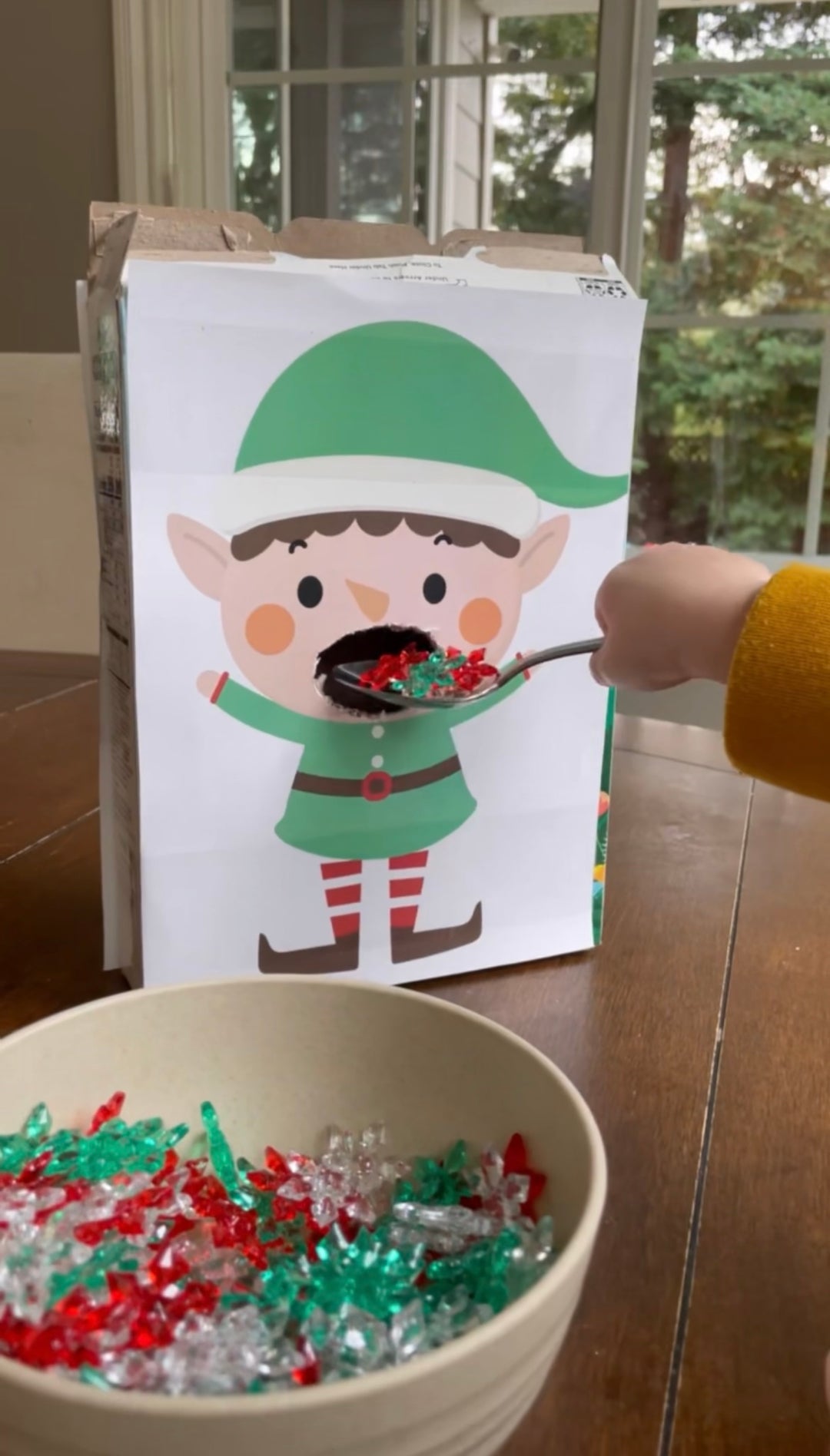 "Feed Me" Fun: Fine Motor Skills Elf Activity