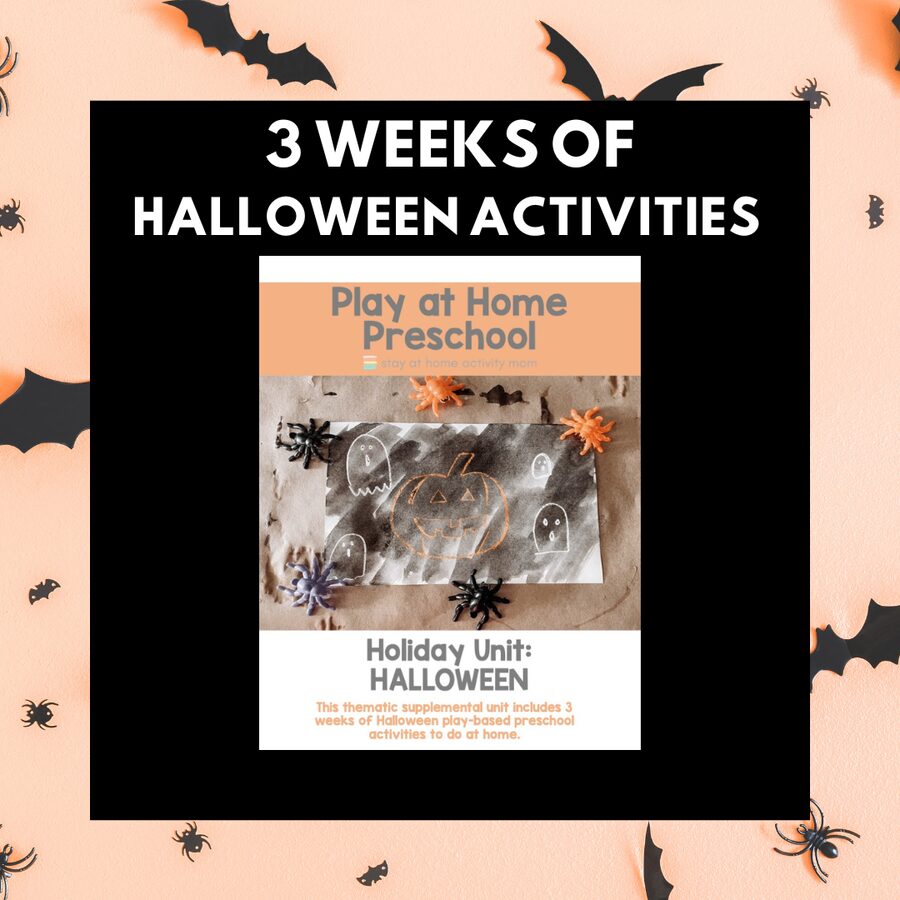 Everything Inside the Play at Home Preschool Halloween Unit (See What Your Kid Will Actually Be Doing)