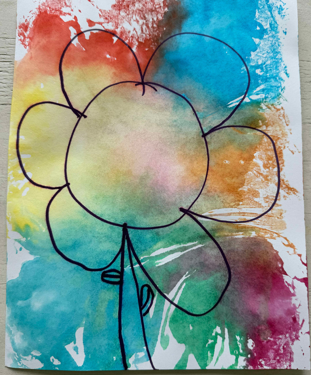 stay at home activity mom easy foil transfer art