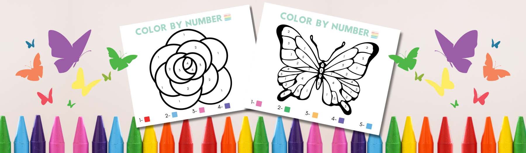 Spring-Themed Free Color-by-Number Printables – Stay at Home Activity Mom