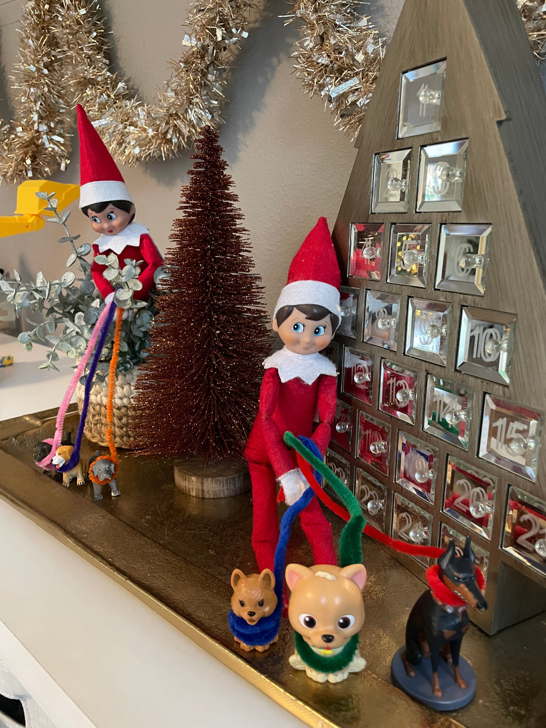 stay at home activity mom Elf on the Shelf setup ideas 